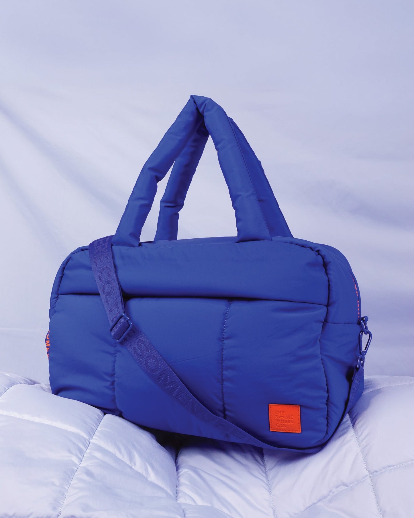 Cobalt Marshmallow Duffle Bag